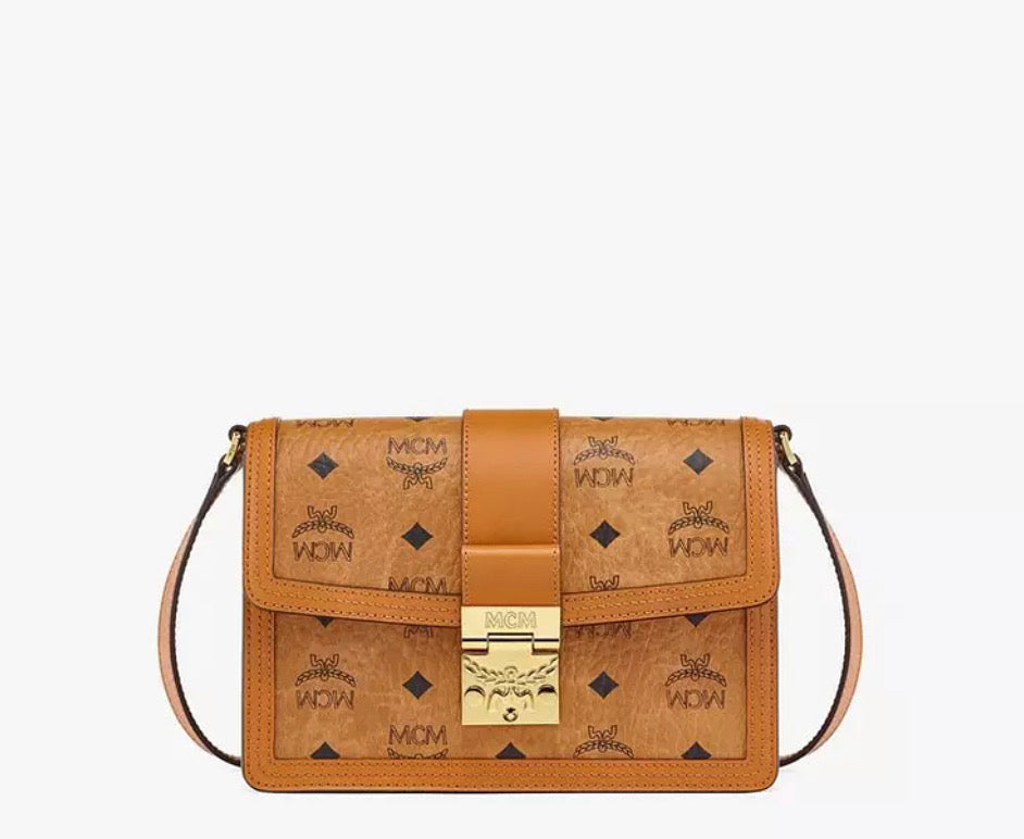 MCM TRACY SHOULDER BAG IN VISETOS SMALL