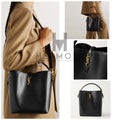 SAINT LAURENT LE24 LEATHER BUCKET BAG