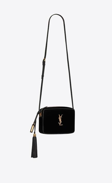 SAINT LAURENT LOU MINI QUILTED BLACK