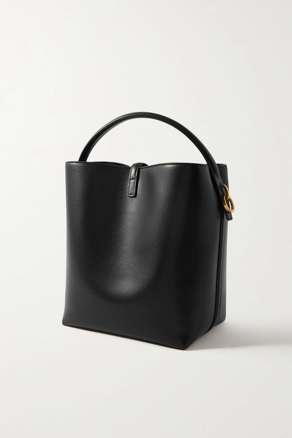 SAINT LAURENT LE24 LEATHER BUCKET BAG