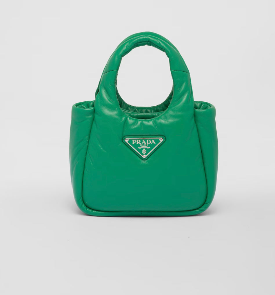 PRADA SMALL PADDED SOFT NAPPA LEATHER