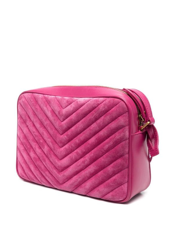 SAINT LAURENT LOU MINI QUILTED PINK