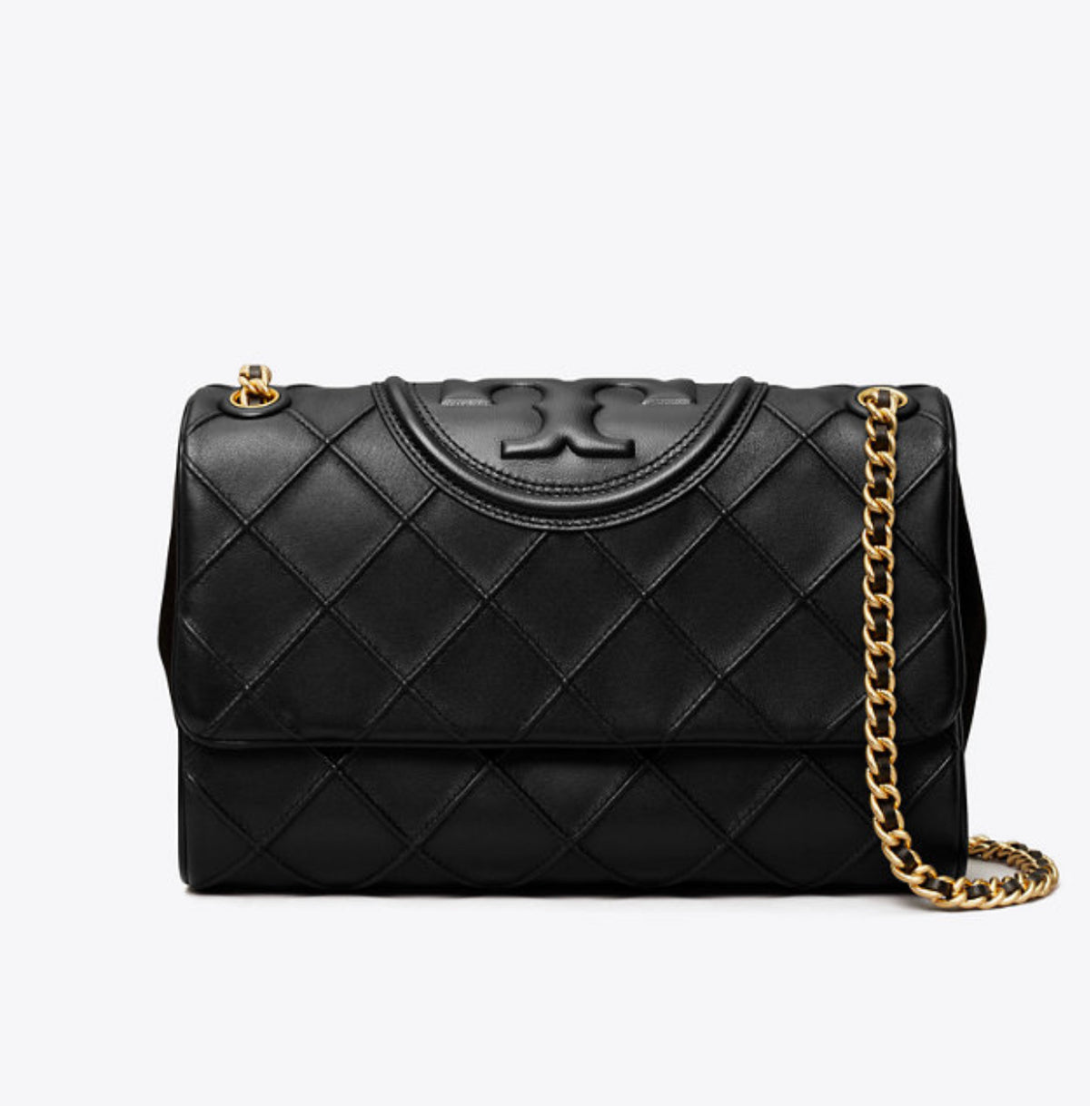 TORY BURCH FLEMING SOFT CONVERTIBLE BLACK NEW EDITION