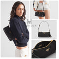 PRADA Re-Edition 2002 Re-Nylon and brushed leather shoulder bag