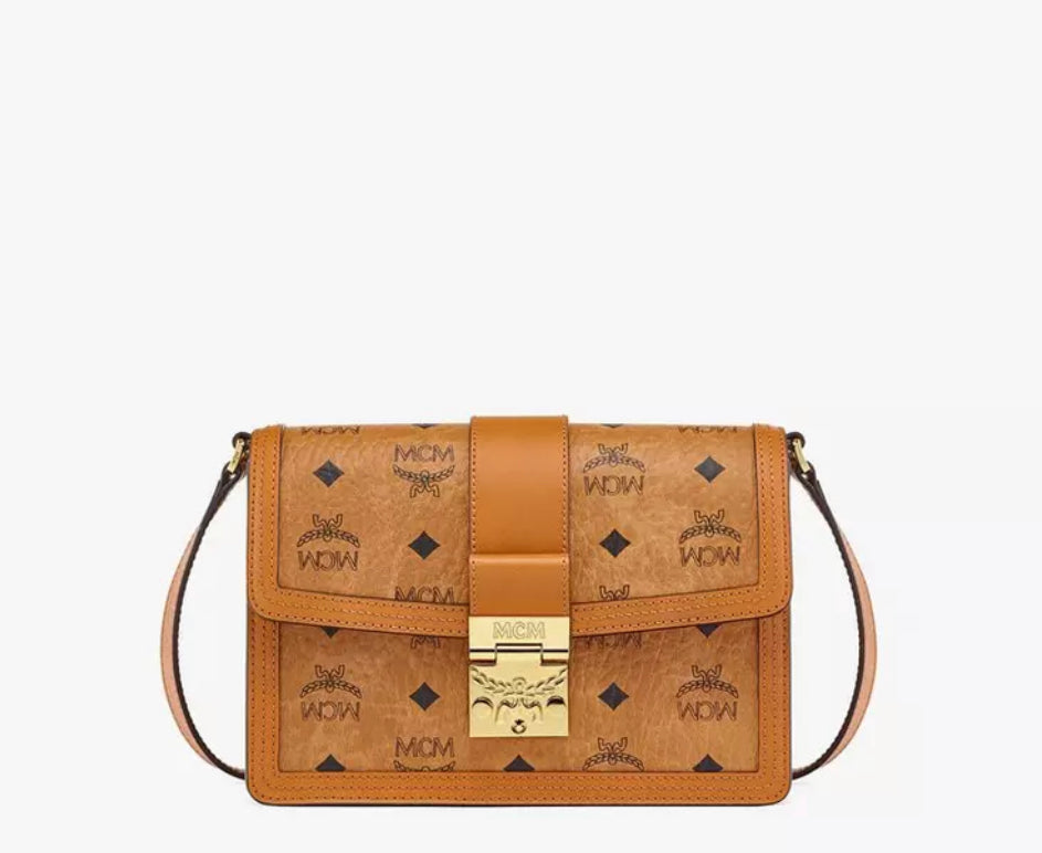 MCM TRACY SHOULDER BAG IN VISETOS SMALL