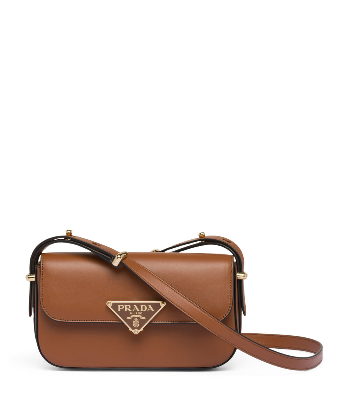 PRADA LEATHER EMBLEME SHOULDER BAG CNY SALE