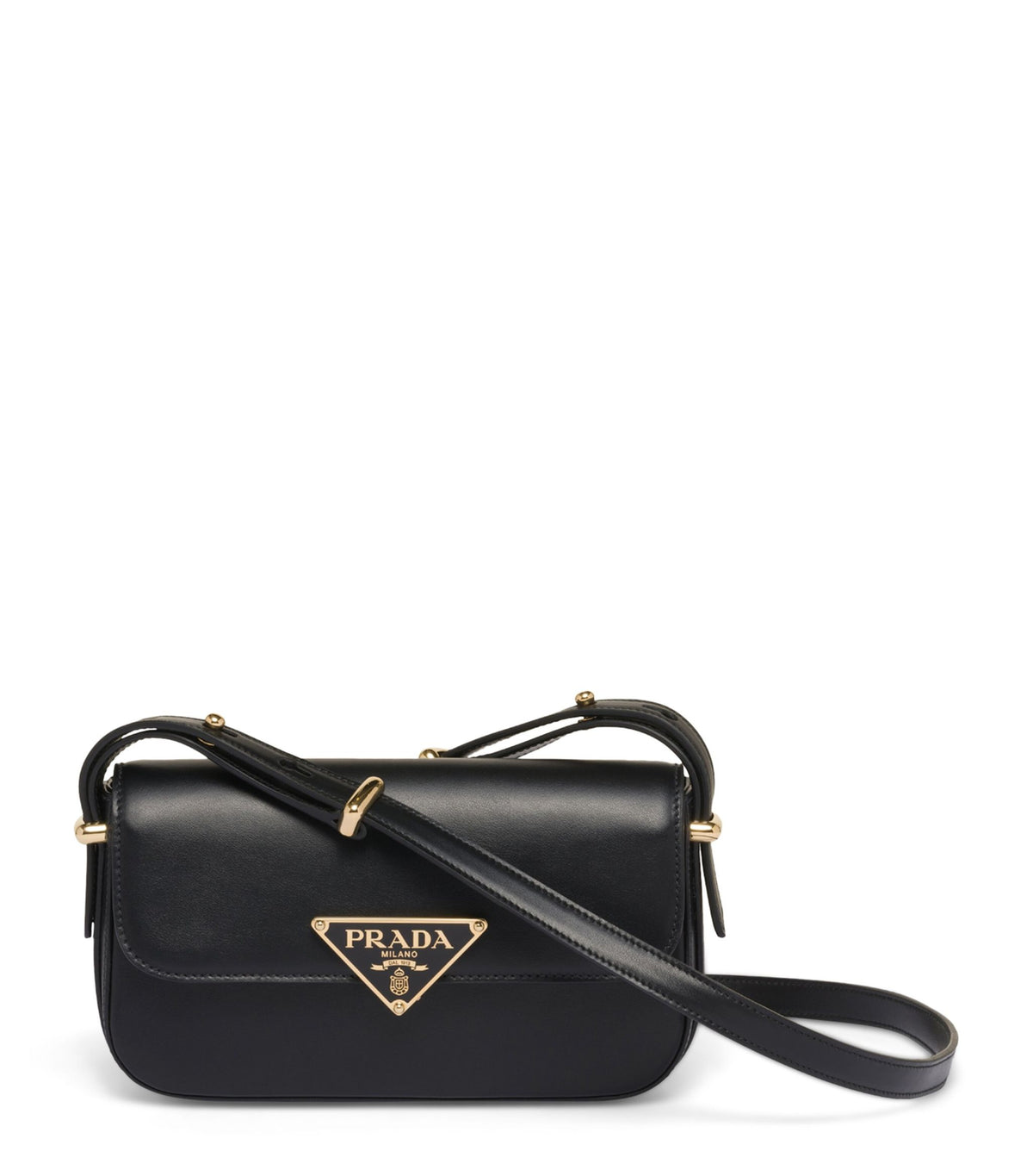 PRADA LEATHER EMBLEME SHOULDER BAG CNY SALE