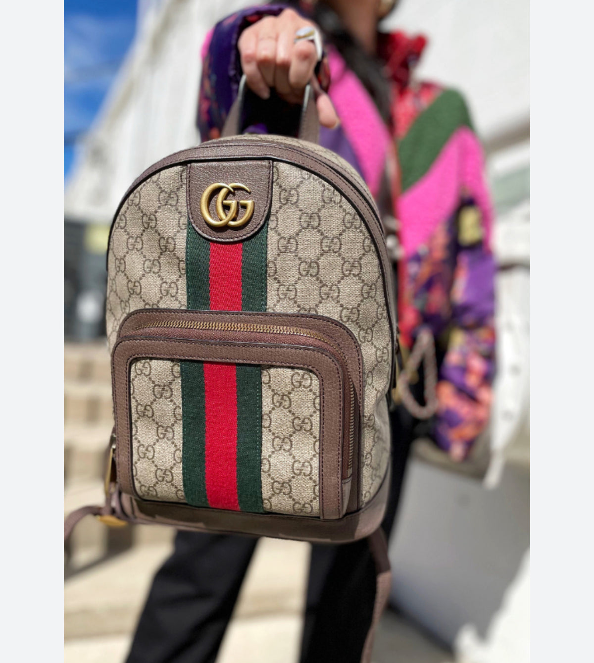 GUCCI Small Ophidia Gg supreme Backpack CNY SALE