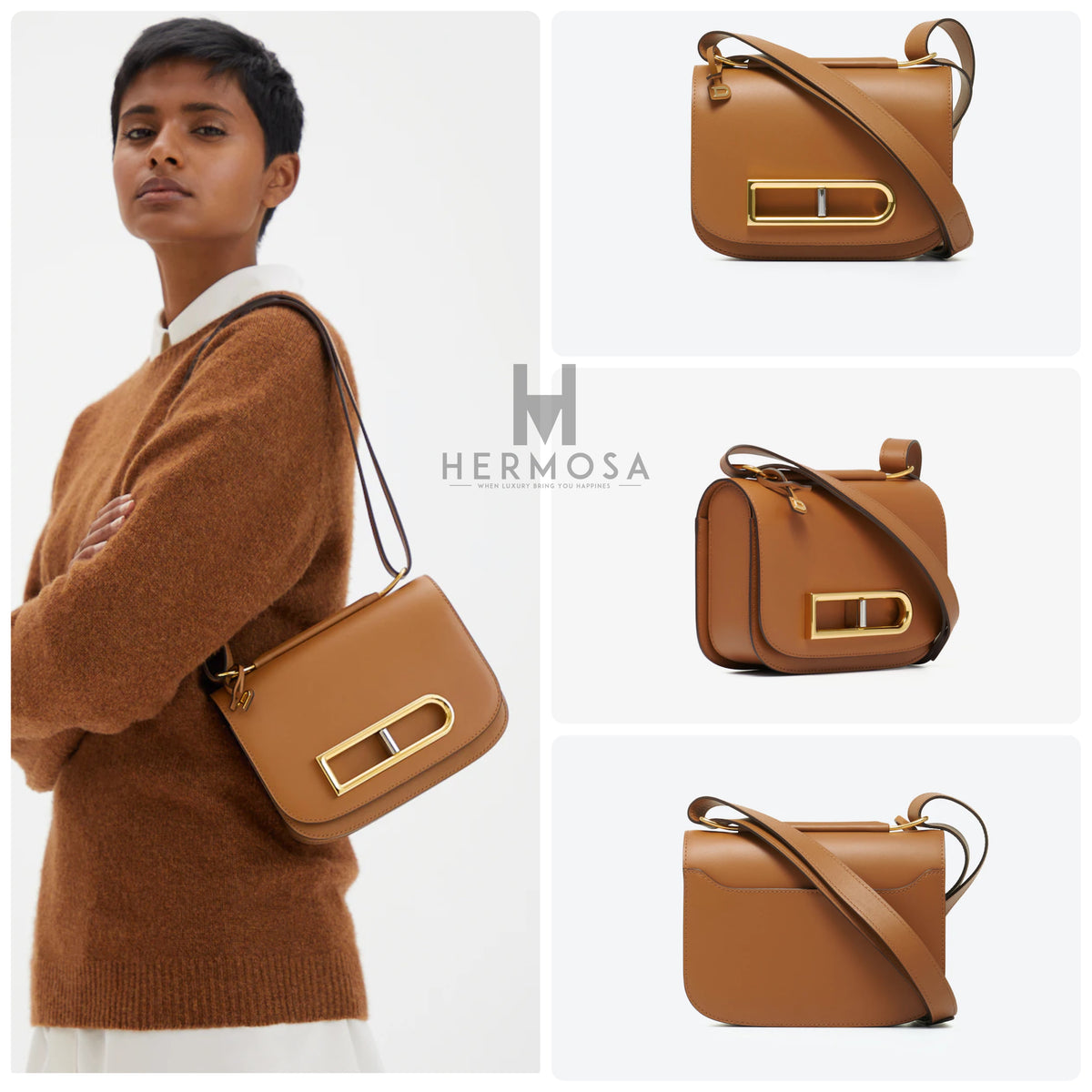 DELVAUX Lingot in olen calf