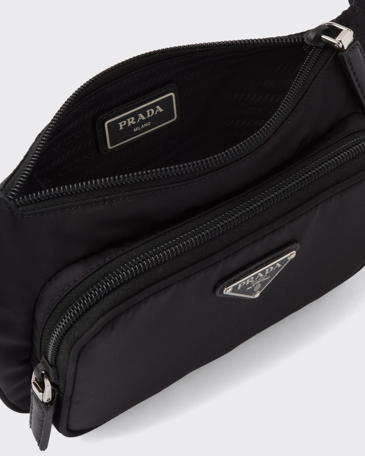 PRADA RE-Nylon and Saffiano Leather Shoulder bag