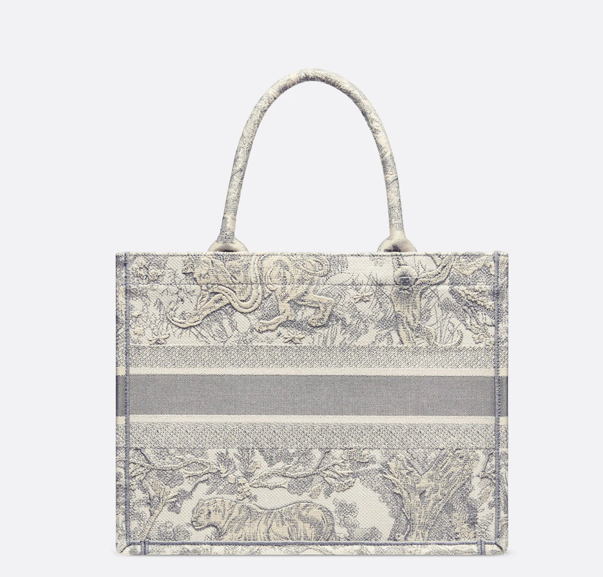 DIOR BOOK TOTE MEDIUM ECRU AND GRAY