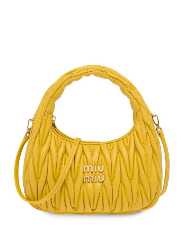 MIU MIU MINI WANDER MATELASSE SHOULDER BAG