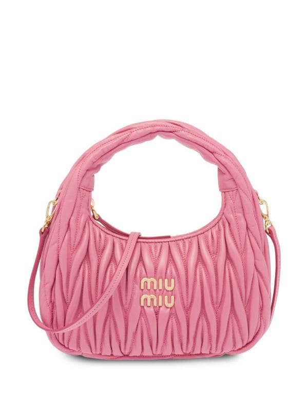 MIU MIU MINI WANDER MATELASSE SHOULDER BAG