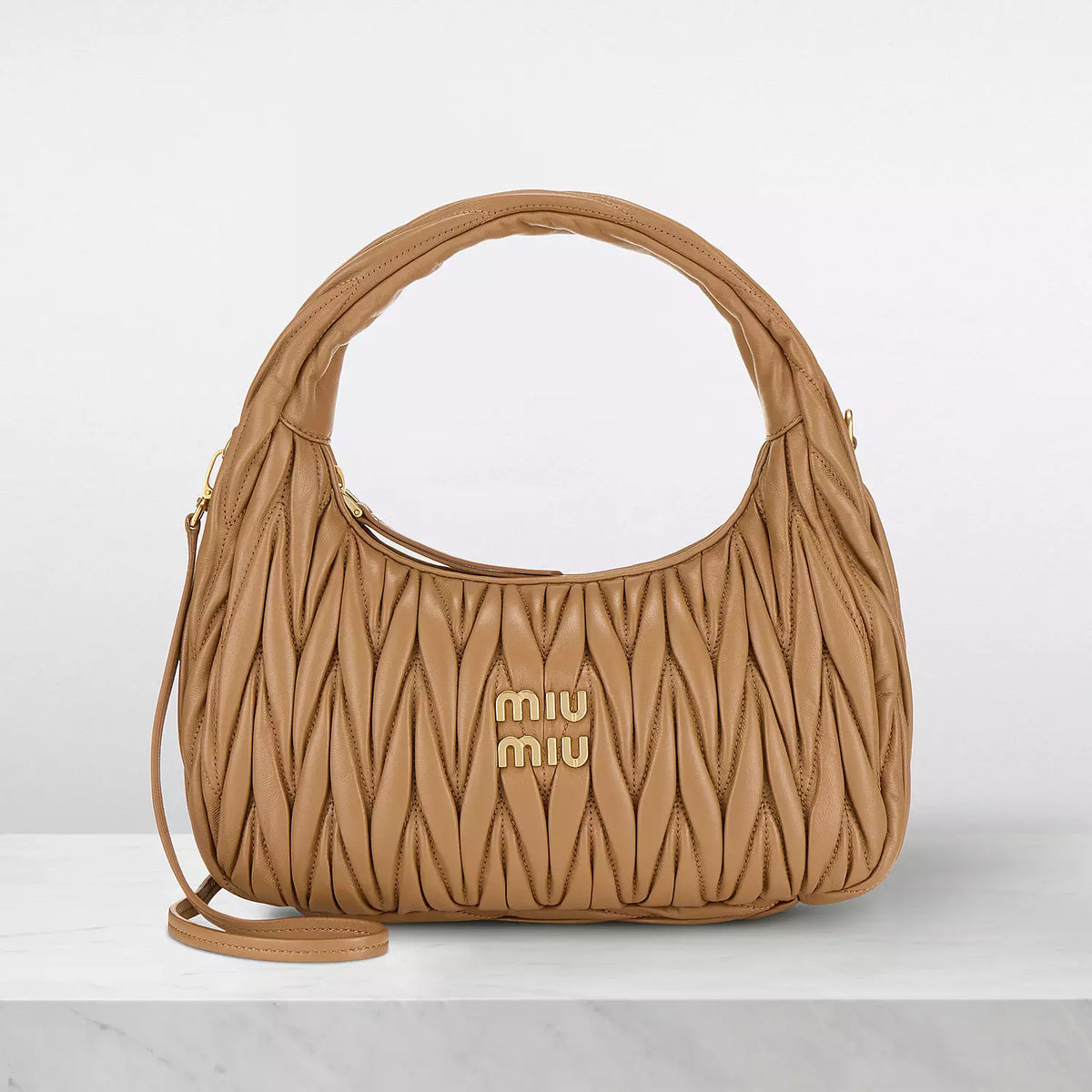 MIU MIU MINI WANDER MATELASSE SHOULDER BAG