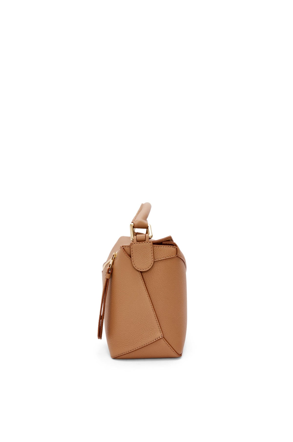 LOEWE PUZZLE SMALL grained leather TOFFEE