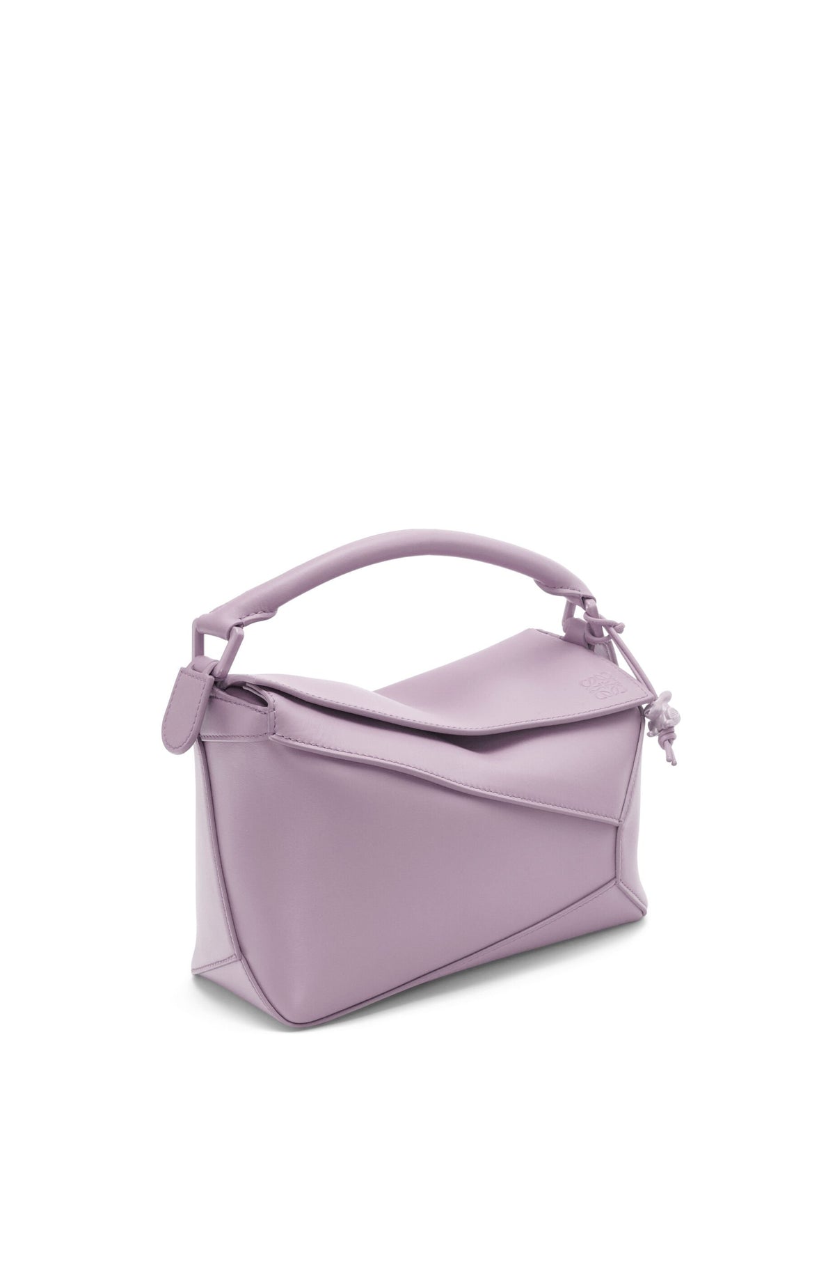 LOEWE PUZZLE SMALL SATIN CALFSKIN PALE AUBERGINE