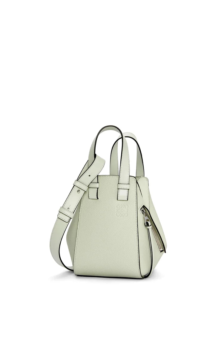 LOEWE HAMMOCK COMPACT GRAINED LEATHER LIGHT CELADON