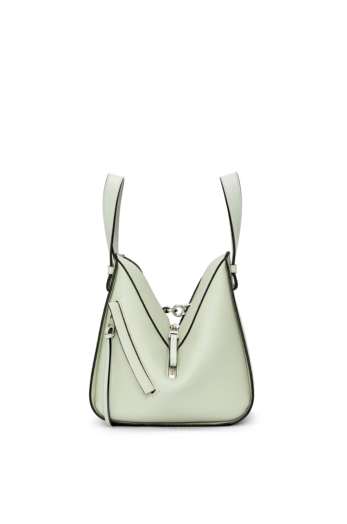 LOEWE HAMMOCK COMPACT GRAINED LEATHER LIGHT CELADON