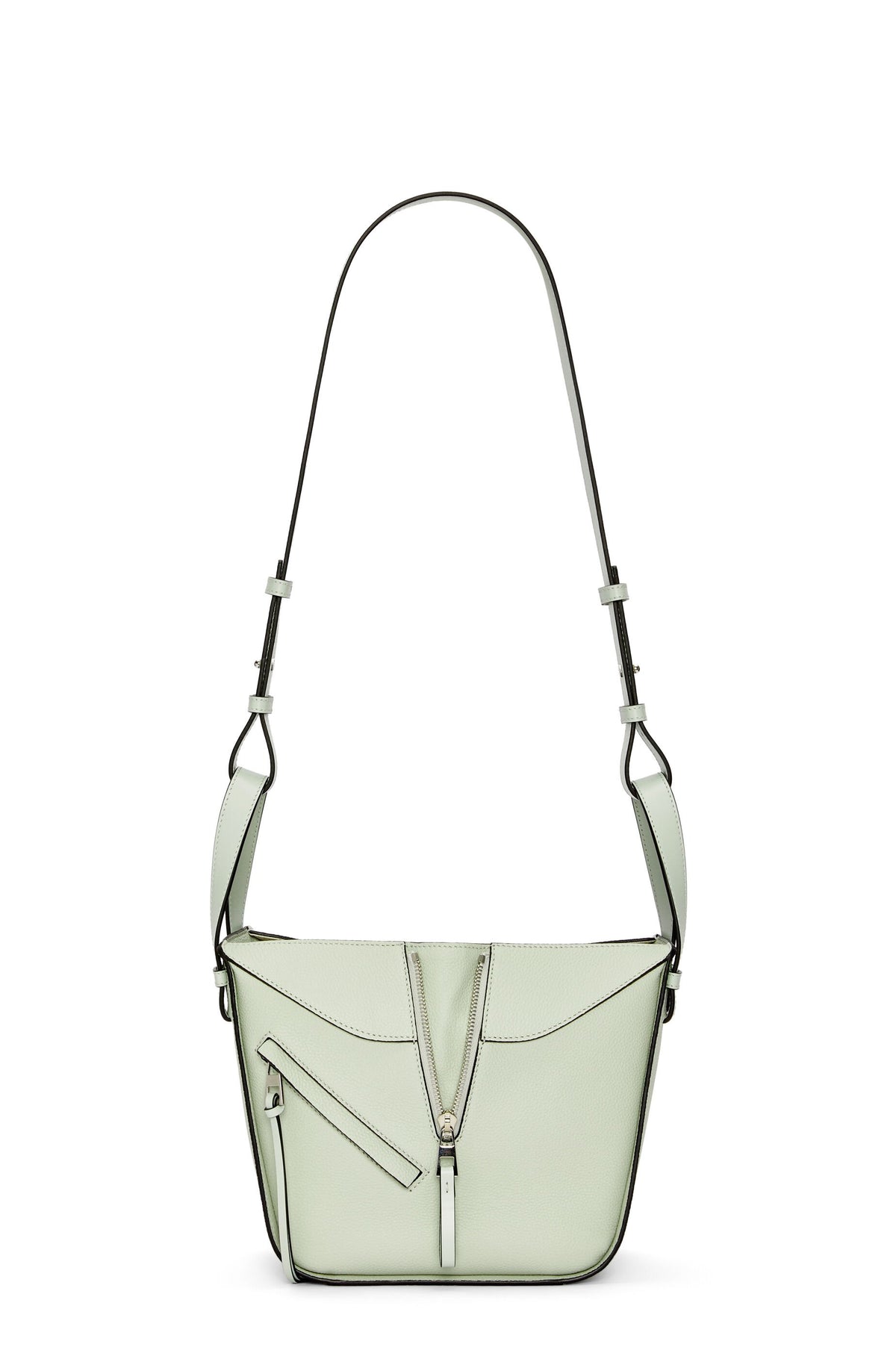 LOEWE HAMMOCK COMPACT GRAINED LEATHER LIGHT CELADON