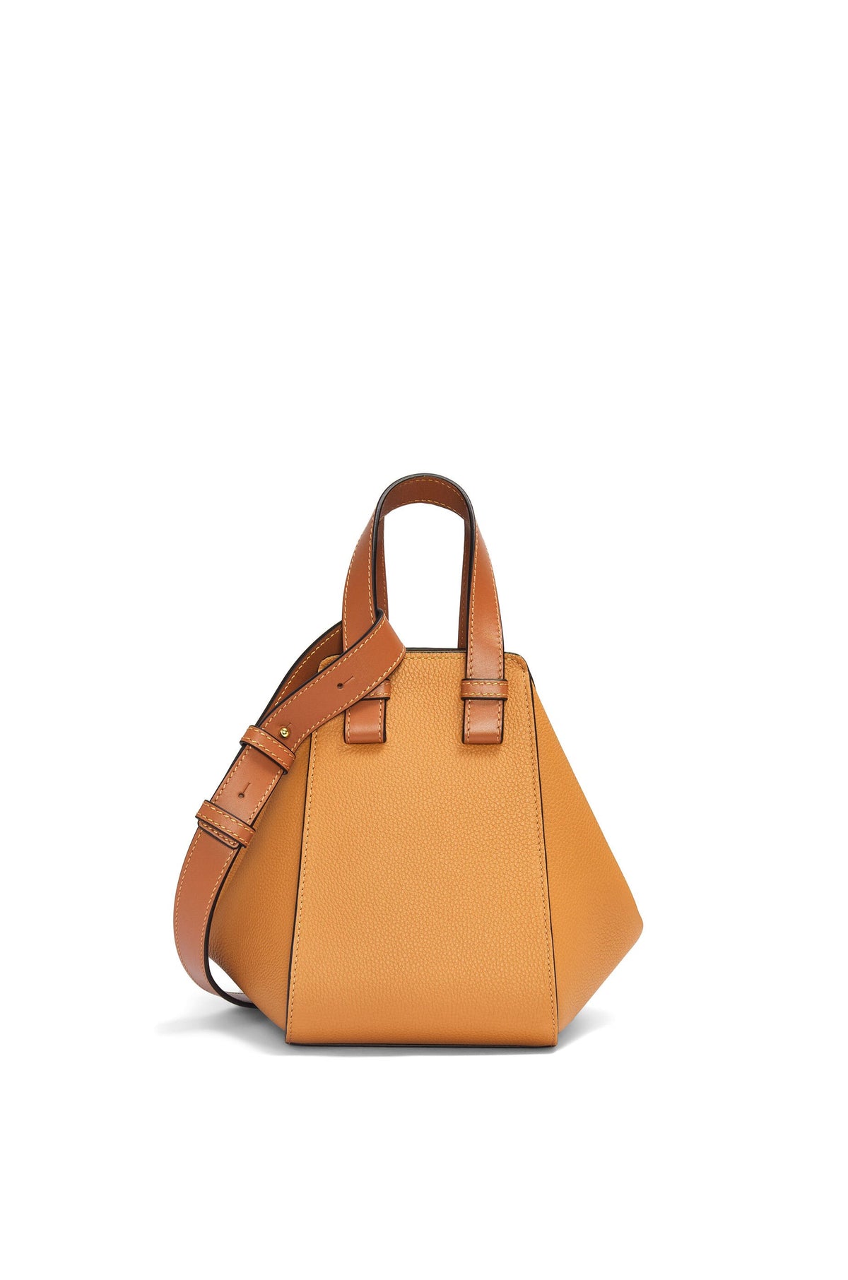 LOEWE HAMMOCK COMPACT GRAINED LEATHER LIGHT CARAMEL