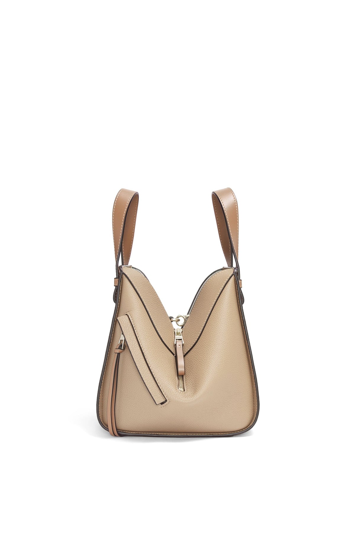 LOEWE HAMMOCK COMPACT GRAINED LEATHER SAND