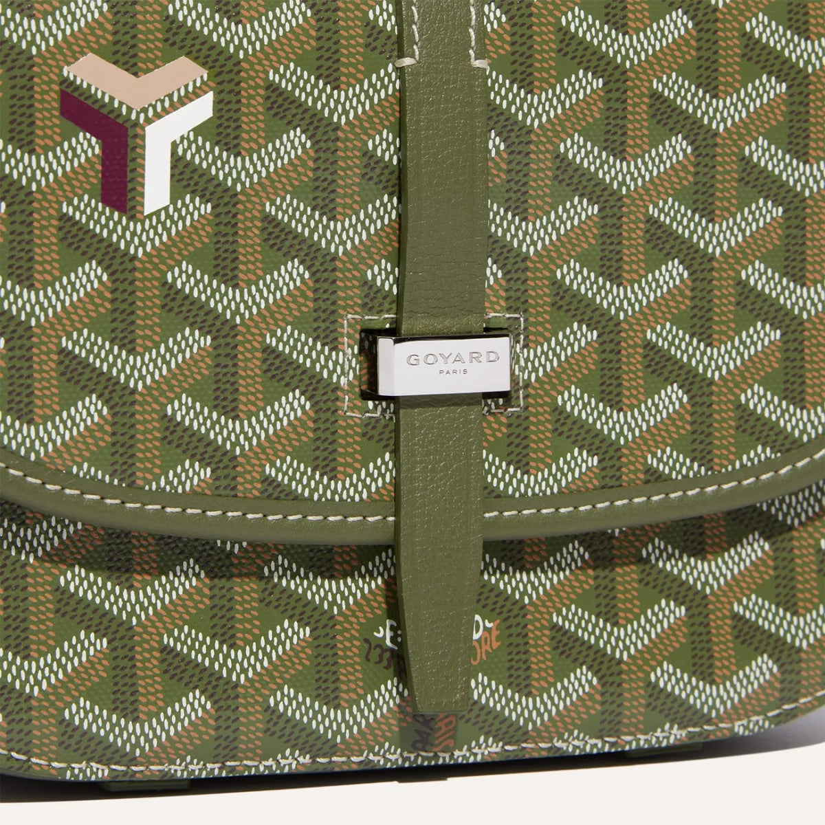 GOYARD BELVEDERE PM KHAKI