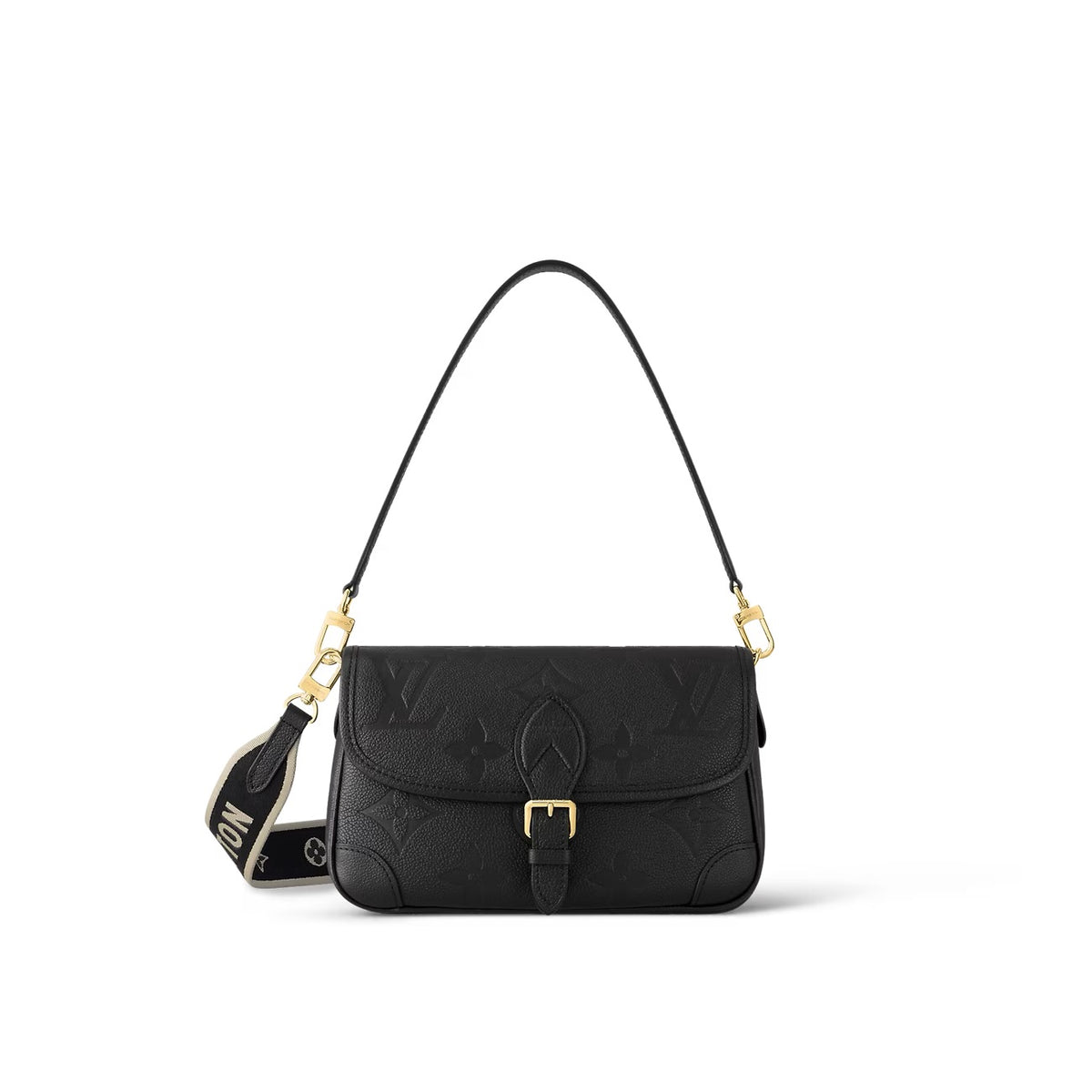 LOUIS VUITTON DIANE EMPRIENTE LEATHER BLACK