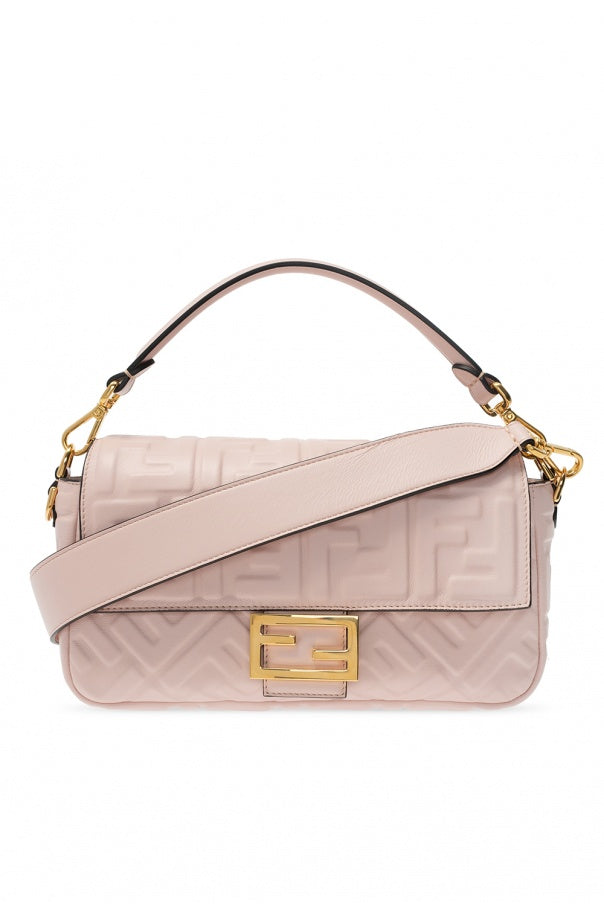 FENDI BAGUETTE PINK NAPPA LEATHER