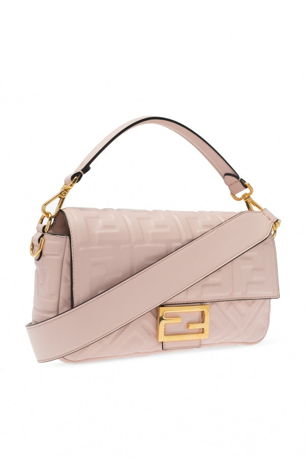 FENDI BAGUETTE PINK NAPPA LEATHER